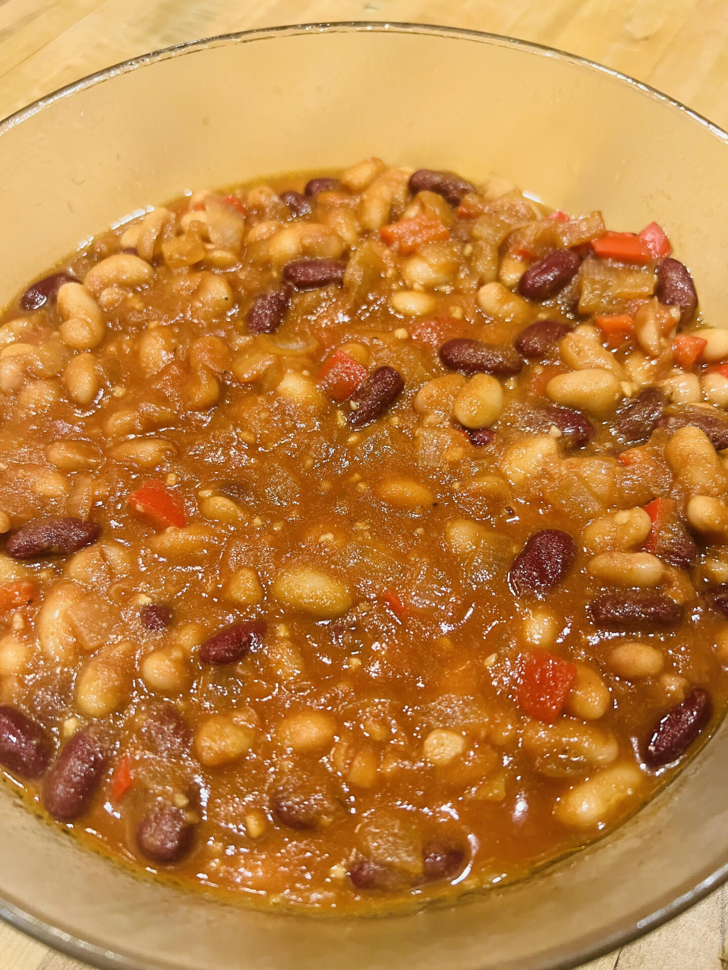 Maple Bourbon Baked Beans | Living Well With Kathy